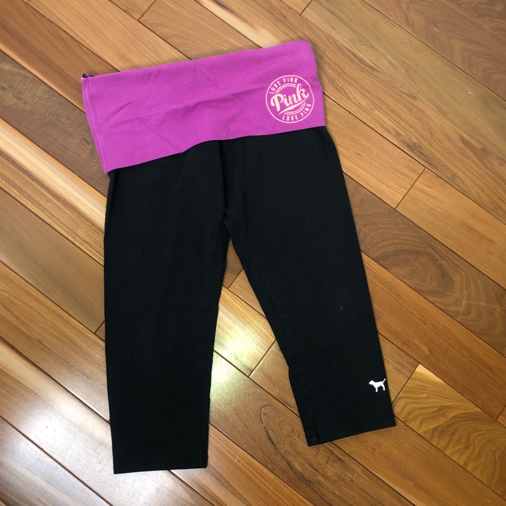 pink Victorias secret yoga legging crop